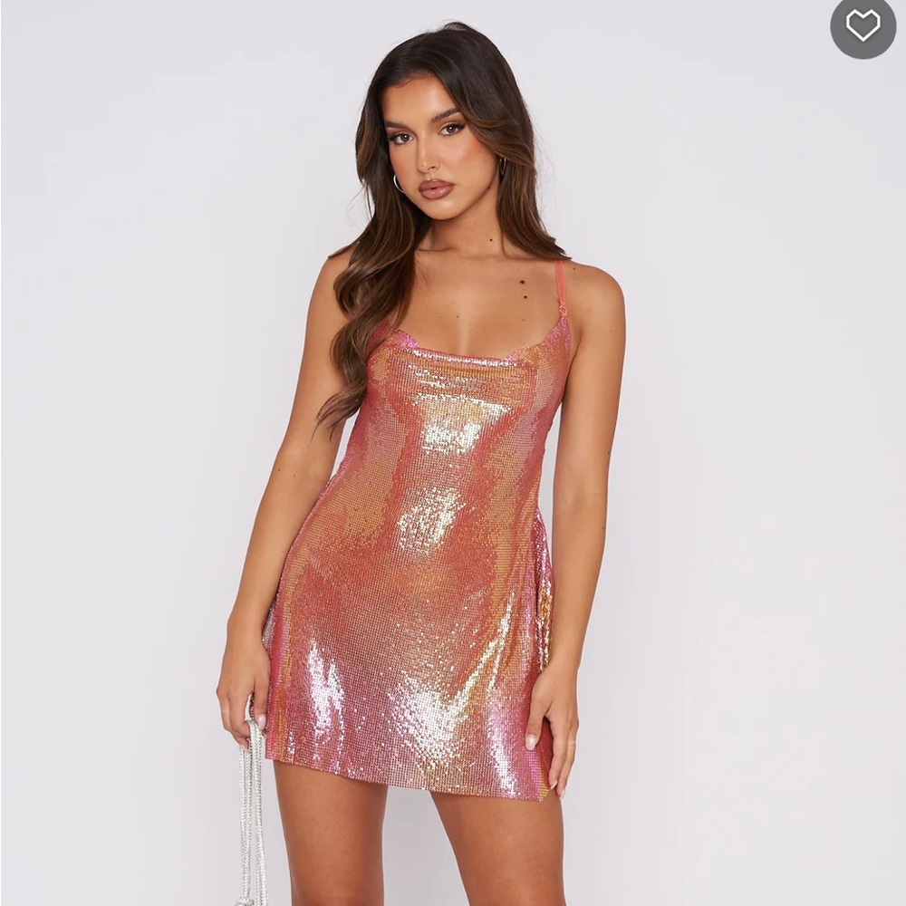 White Fox | Iconic Image Coral Mini Dress